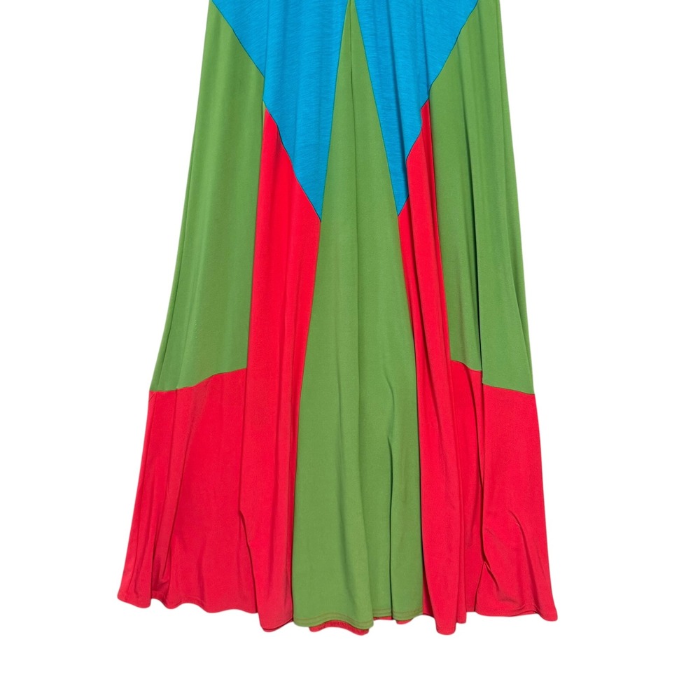 Joseph Ribkoff | Maxi Dress Multicolour Colourblock Geometric Size 2 - Picture 6 of 13